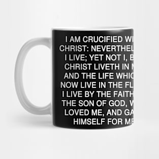 Galatians 2:20 Bible Verse KJV Text Mug